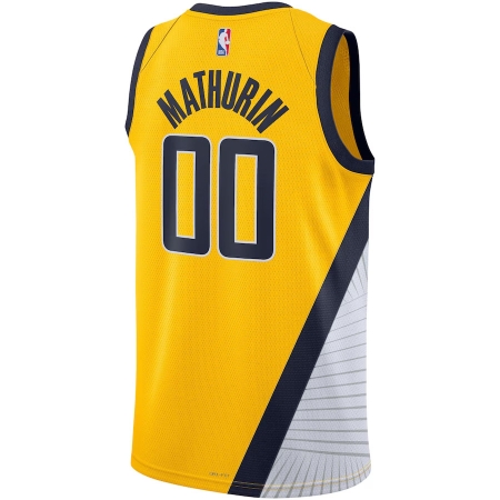 Jordan Brand Indiana Pacers Bennedict Mathurin Gold Jersey - Statement Edition