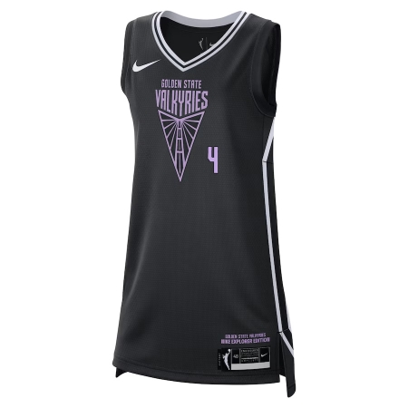 Nike Golden State Valkyries Justė Jocytė Black WNBA Draft Explorer Edition Victory Player Jersey