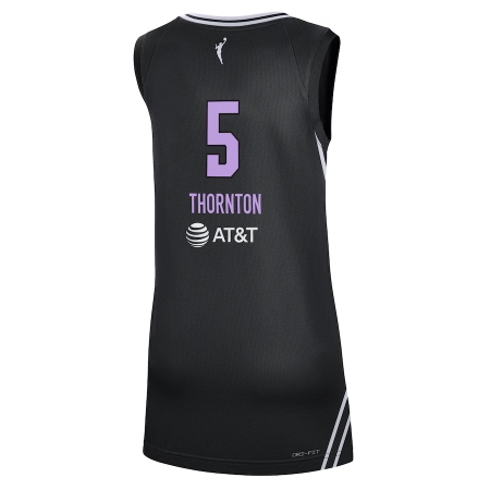 Nike Golden State Valkyries Kayla Thornton Black Explorer Edition Victory Jersey