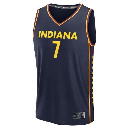 Fanatics Indiana Fever Aliyah Boston Navy Explorer Edition Fast Break Replica Jersey
