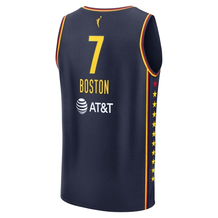 Fanatics Indiana Fever Aliyah Boston Navy Explorer Edition Fast Break Replica Jersey