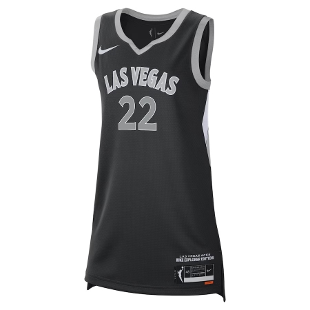 Nike Las Vegas Aces A'ja Wilson Black Explorer Edition Player Jersey