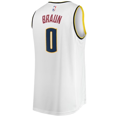Fanatics Denver Nuggets Christian Braun White Fast Break Player Jersey - Association Edition