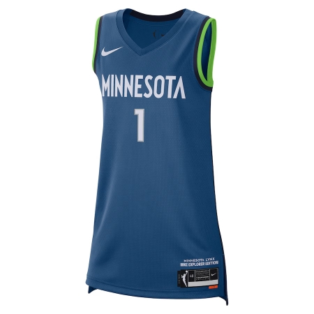 Nike Minnesota Lynx Diamond Miller Blue Explorer Edition Victory Player Jersey