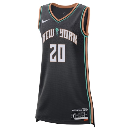 Nike New York Liberty Sabrina Ionescu Black Explorer Edition Victory Jersey