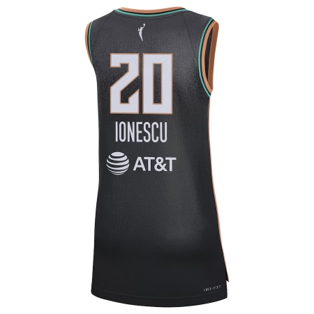 Nike New York Liberty Sabrina Ionescu Black Explorer Edition Victory Jersey