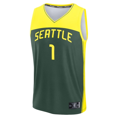 Fanatics Seattle Storm Nika Muhl Green Explorer Edition Fast Break Jersey
