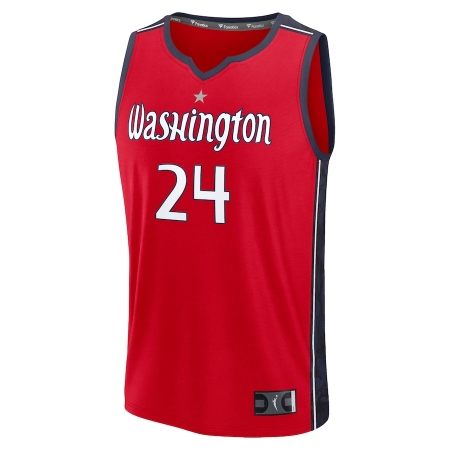 Fanatics Washington Mystics Aaliyah Edwards Red Explorer Edition Fast Break Jersey