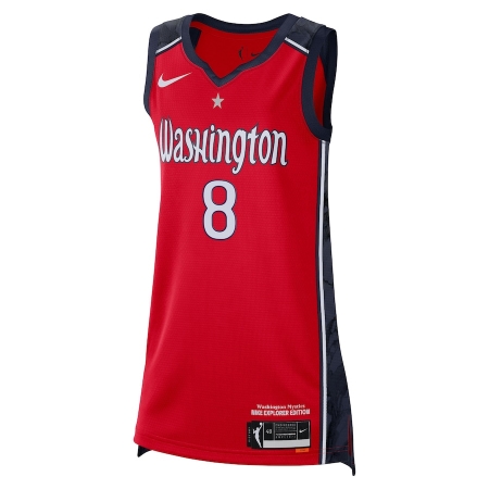 Nike Washington Mystics Georgia Amoore Red WNBA Draft Explorer Edition Victory Player Jersey