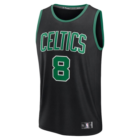 Fanatics Boston Celtics Kristaps Porzingis Black Fast Break Player Jersey - Statement Edition