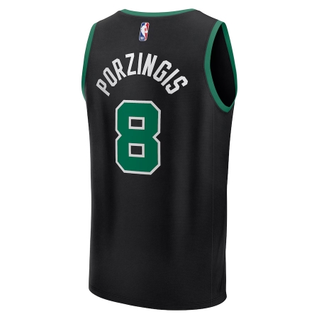 Fanatics Boston Celtics Kristaps Porzingis Black Fast Break Player Jersey - Statement Edition