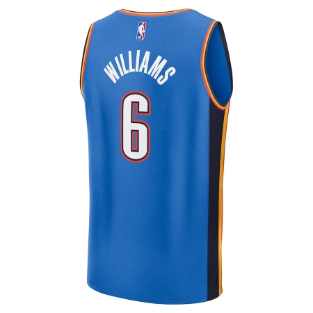 Fanatics Oklahoma City Thunder Jaylin Williams Blue Fast Break Player Jersey - Icon Edition
