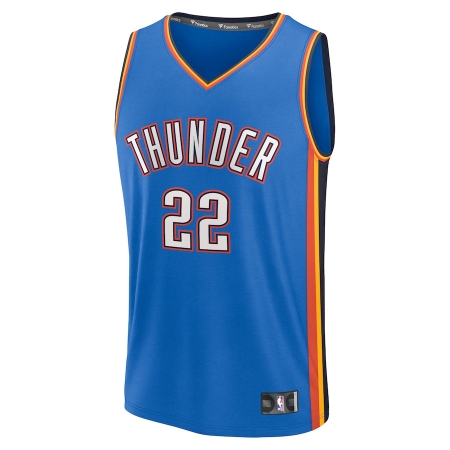 Fanatics Oklahoma City Thunder Cason Wallace Blue Fast Break Player Jersey - Icon Edition