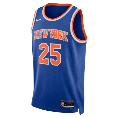 Nike New York Knicks Mikal Bridges Blue Offseason Addition Jersey