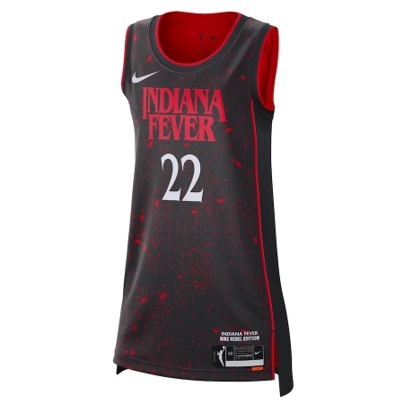 Nike Indiana Fever Caitlin Clark Black Stranger Things Victory Jersey - Rebel Edition