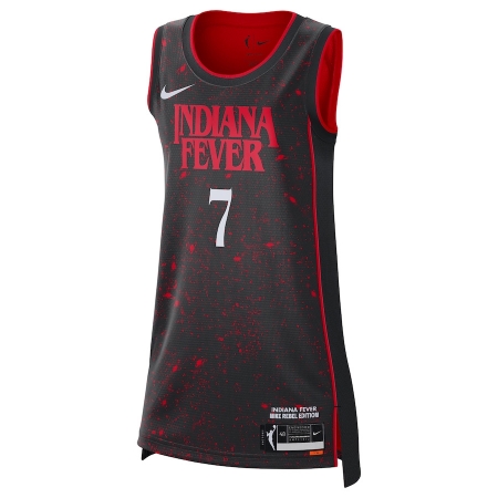 Nike Indiana Fever Aliyah Boston Black Stranger Things Victory Jersey - Rebel Edition