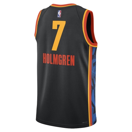 Nike Oklahoma City Thunder Chet Holmgren Black Player Jersey - City Edition