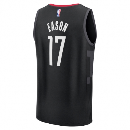 Fanatics Houston Rockets Tari Eason Black Fast Break Jersey - Statement Edition