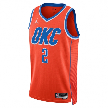 Jordan Brand Oklahoma City Thunder Shai Gilgeous-Alexander Orange Jersey - Statement Edition