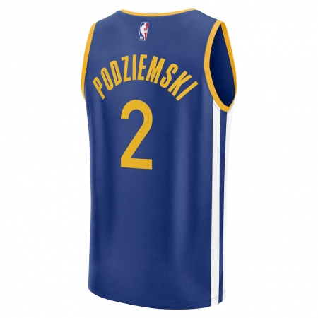 Fanatics Golden State Warriors Brandin Podziemski Royal Fast Break Jersey - Icon Edition