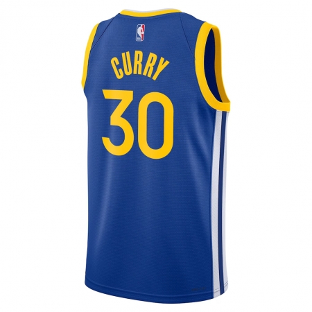 Nike Golden State Warriors Stephen Curry Royal Jersey - Icon Edition
