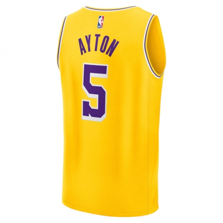 Fanatics Los Angeles Lakers Deandre Ayton Gold Fast Break Jersey - Icon Edition