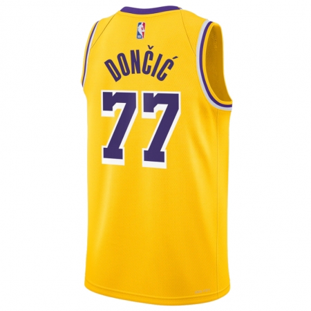 Nike Los Angeles Lakers Luka Doncic Gold Jersey - Icon Edition