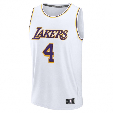 Fanatics Los Angeles Lakers Dalton Knecht White Fast Break Jersey - Association Edition