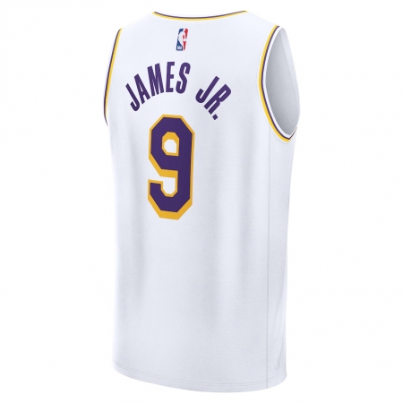 Fanatics Los Angeles Lakers Bronny James White Fast Break Jersey - Association Edition