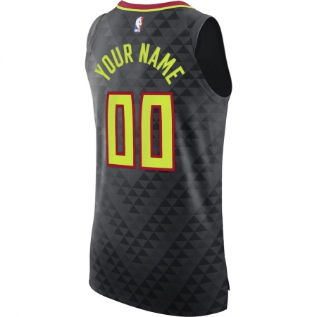 Nike Atlanta Hawks Black Jersey - Icon Edition