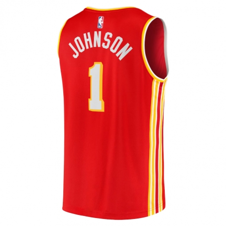 Fanatics Atlanta Hawks Jalen Johnson Red Fast Break Replica Jersey - Icon Edition