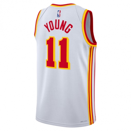 Nike Atlanta Hawks Trae Young White Jersey - Association Edition