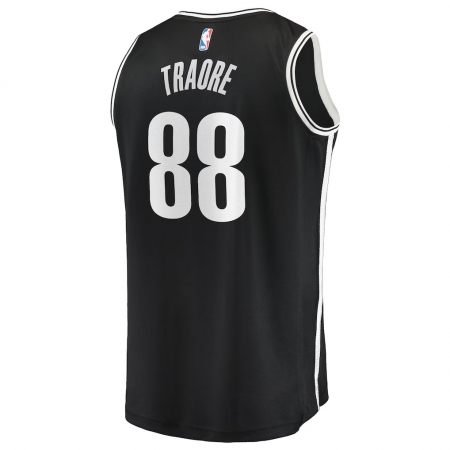 Fanatics Brooklyn Nets Nolan Traore Black Fast Break Jersey - Icon Edition