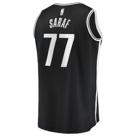 Fanatics Brooklyn Nets Ben Saraf Black Fast Break Jersey - Icon Edition