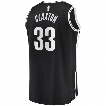 Fanatics Brooklyn Nets Nicolas Claxton Black Fast Break Jersey - Icon Edition