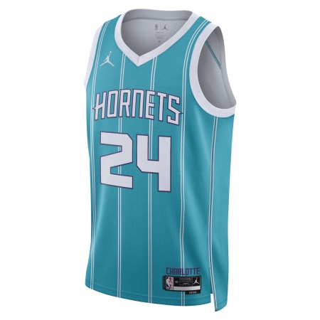 Nike Charlotte Hornets Brandon Miller Teal Jersey - Icon Edition