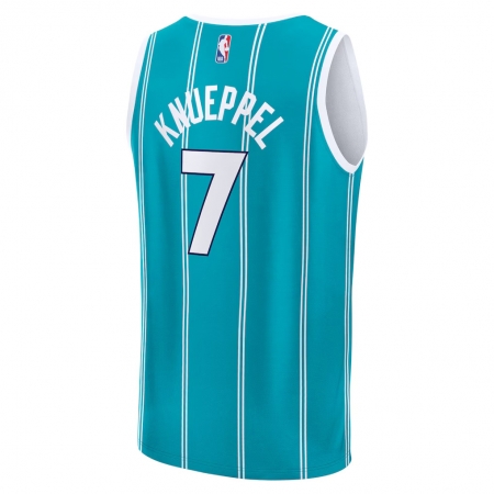 Fanatics Charlotte Hornets Kon Knueppel Teal Jersey - Icon Edition