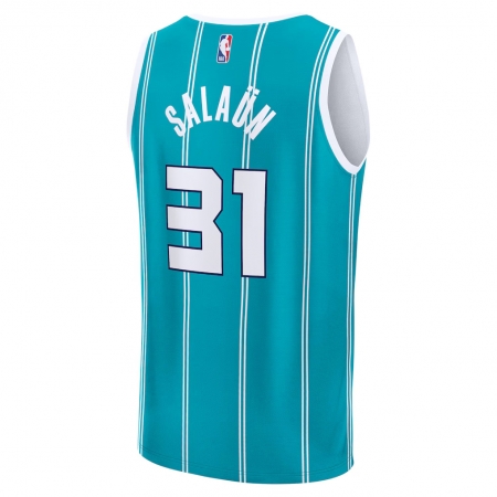 Fanatics Charlotte Hornets Tidjane Salaun Teal Jersey - Icon Edition