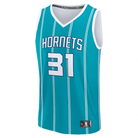 Fanatics Charlotte Hornets Tidjane Salaun Teal Jersey - Icon Edition