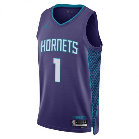 Jordan Brand Charlotte Hornets LaMelo Ball Purple Jersey - Statement Edition