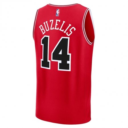 Fanatics Chicago Bulls Matas Buzelis Red Fast Break Jersey - Icon Edition