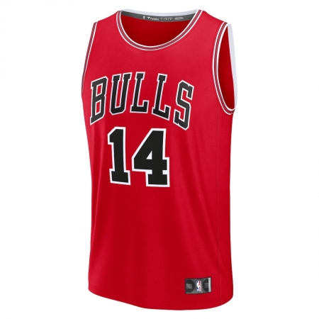 Fanatics Chicago Bulls Matas Buzelis Red Fast Break Jersey - Icon Edition