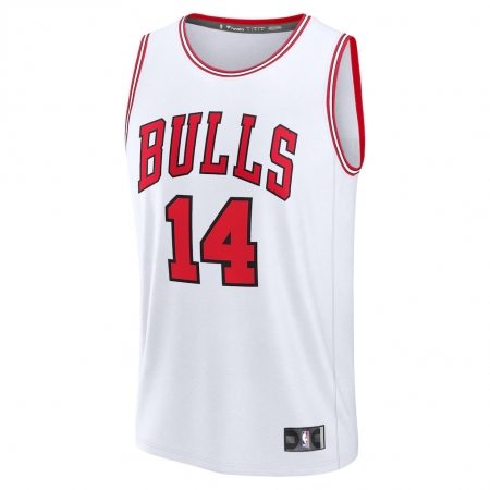 Fanatics Chicago Bulls Matas Buzelis White Fast Break Jersey - Association Edition