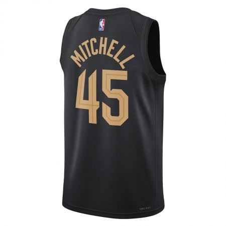 Jordan Brand Cleveland Cavaliers Donovan Mitchell Black Jersey - Statement Edition