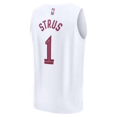 Fanatics Cleveland Cavaliers Max Strus White Fast Break Jersey - Association Edition