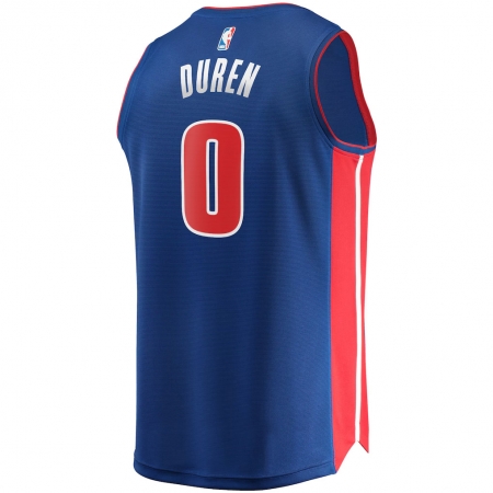 Fanatics Detroit Pistons Jalen Duren Blue Fast Break Jersey - Icon Edition