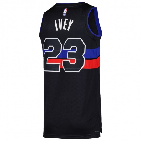 Jordan Brand Detroit Pistons Jaden Ivey Black Jersey - Statement Edition