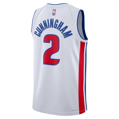Nike Detroit Pistons Cade Cunningham White Jersey - Association Edition