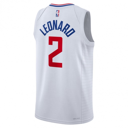 Nike LA Clippers Kawhi Leonard White Jersey - Association Edition
