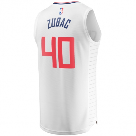 Fanatics LA Clippers Ivica Zubac White Fast Break Jersey - Association Edition